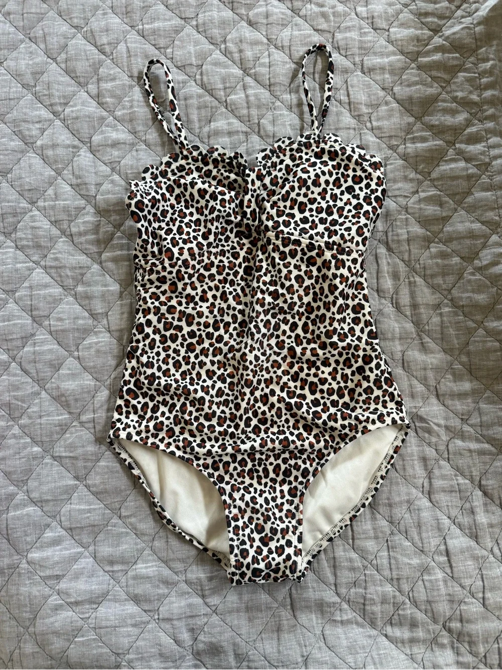 Art Class Leopard Print One-Piece Swimsuit  - Brown/Black